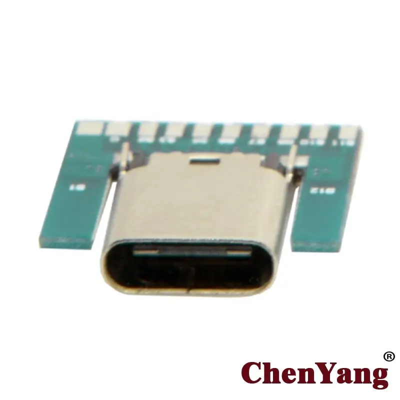 

10pcs/lot DIY 24pin USB 3.1 Type C Female Socket Connector SMT type with PC Board