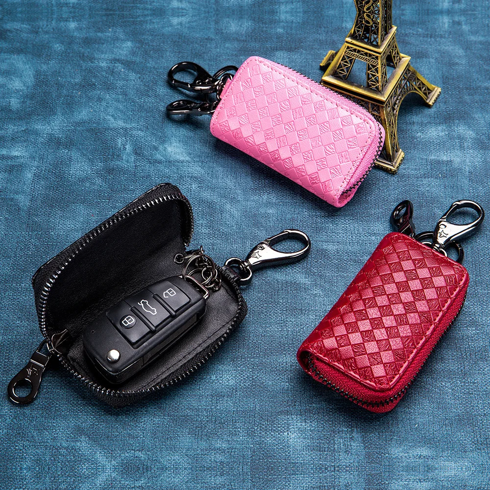 Оригинальные кожаные бумажники, ключи Модные мужские и женские держатель ключа кошелечного типа чехол для ключей Модный женский мини-автомобильный ключ сумка QB300