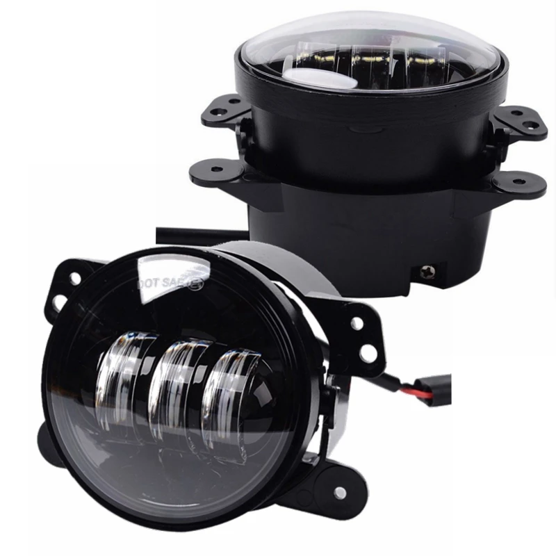 

30w led fog headlights 4 inch led fog light set for j eep wrangler