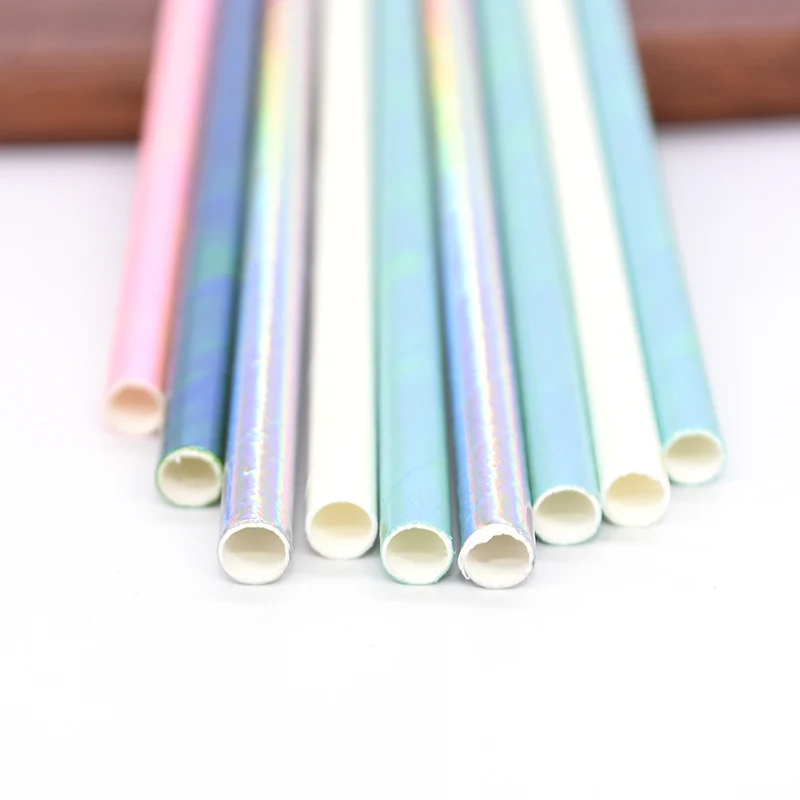 25pcs Multicolor Paper Drinking Straws Party Supplies Straws DIY Table Decor Kids Birthday Baby Shower Christmas Event Supplies