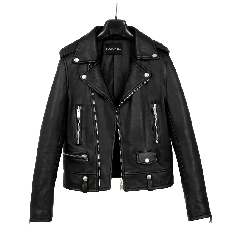 

Осенняя короткая черная кожаная куртка, Женская мотоциклетная куртка-бомбер, Байкерские Куртки из искусственной кожи, ветровка, верхняя одежда, женский топ из искусственной кожи