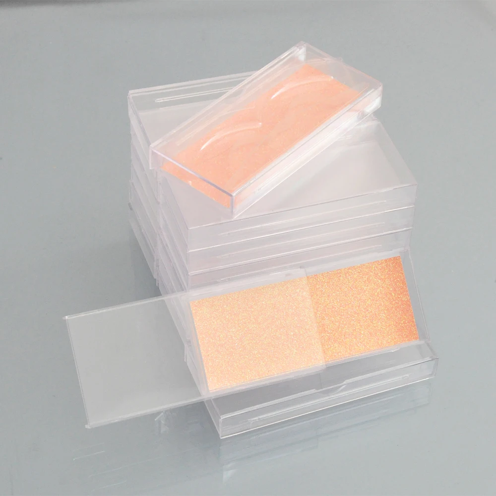100pcs Wholesale Acrylic clear False Eyelash Packaging Box custom logo Fake 3d Mink lashes Box transparent plastic Glitter case 100pcs Wholesale Acrylic clear False Eyelash Packaging Box custom logo Fake 3d Mink lashes Box transparent plastic Glitter case