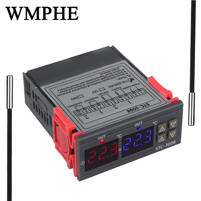 

Digital Dual Thermostat Two Relay Output Temperature Controller Regulator Incubator Controller Thermoregulator With Dual Sensor