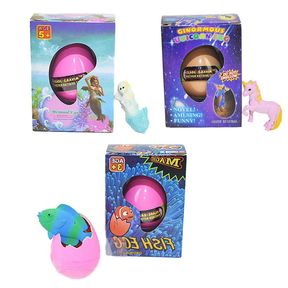 Magic Hatching Egg of Mermaid and a Imaginary Animal with a Horn Pets