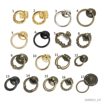 

17 styles Antique Furniture Handles Drawer Cabinet Door Knobs Pull Handles Retro Decor