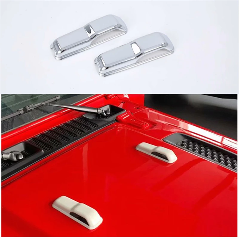 Передняя насадка распылителя воды для Jeep Wrangler JL 2018 2019 Наклейка ABS отделка