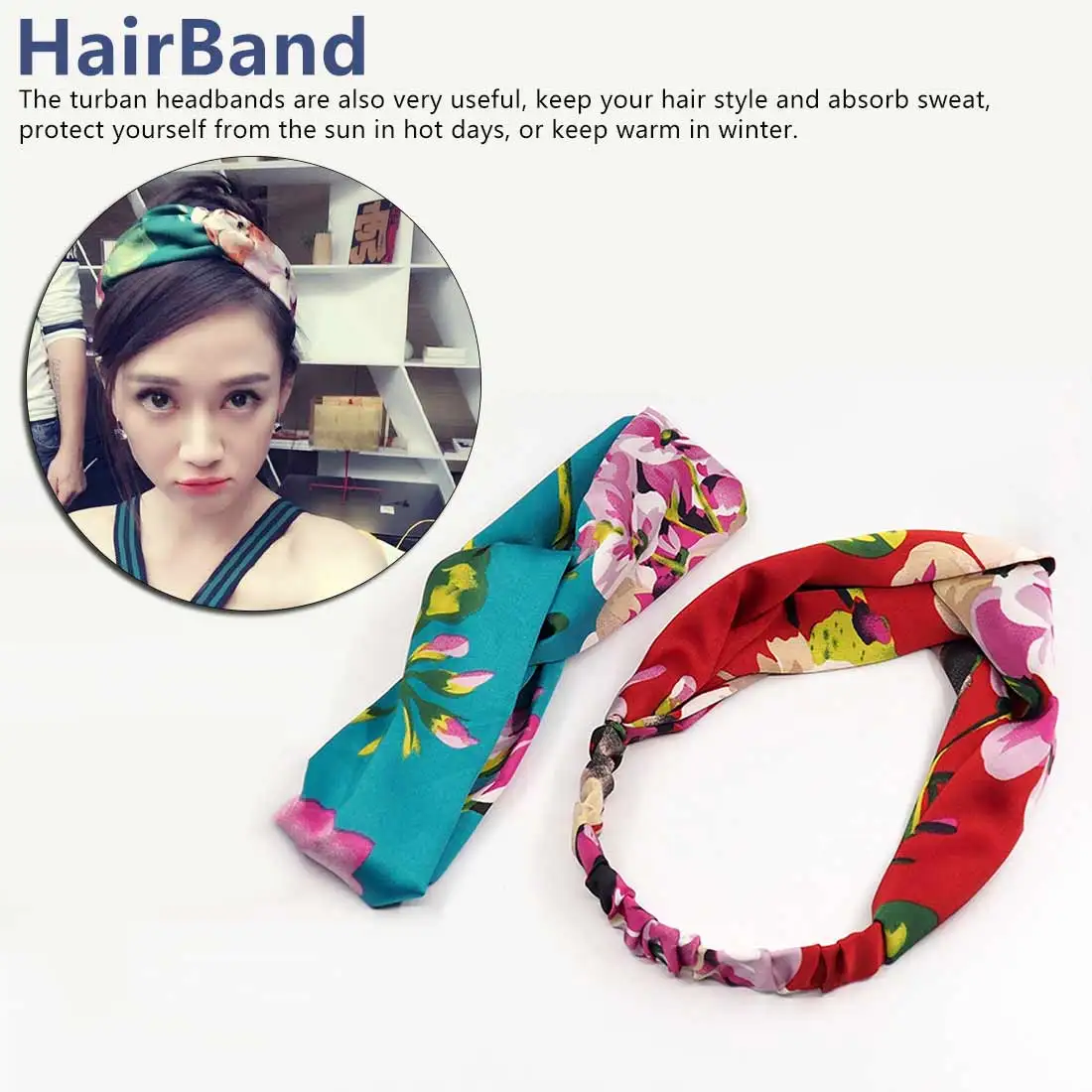 

Retro Cross Turban Bandage Maiden Style Hair Accessories Head wrap Women Girls Summer Bohemian Hair Bands