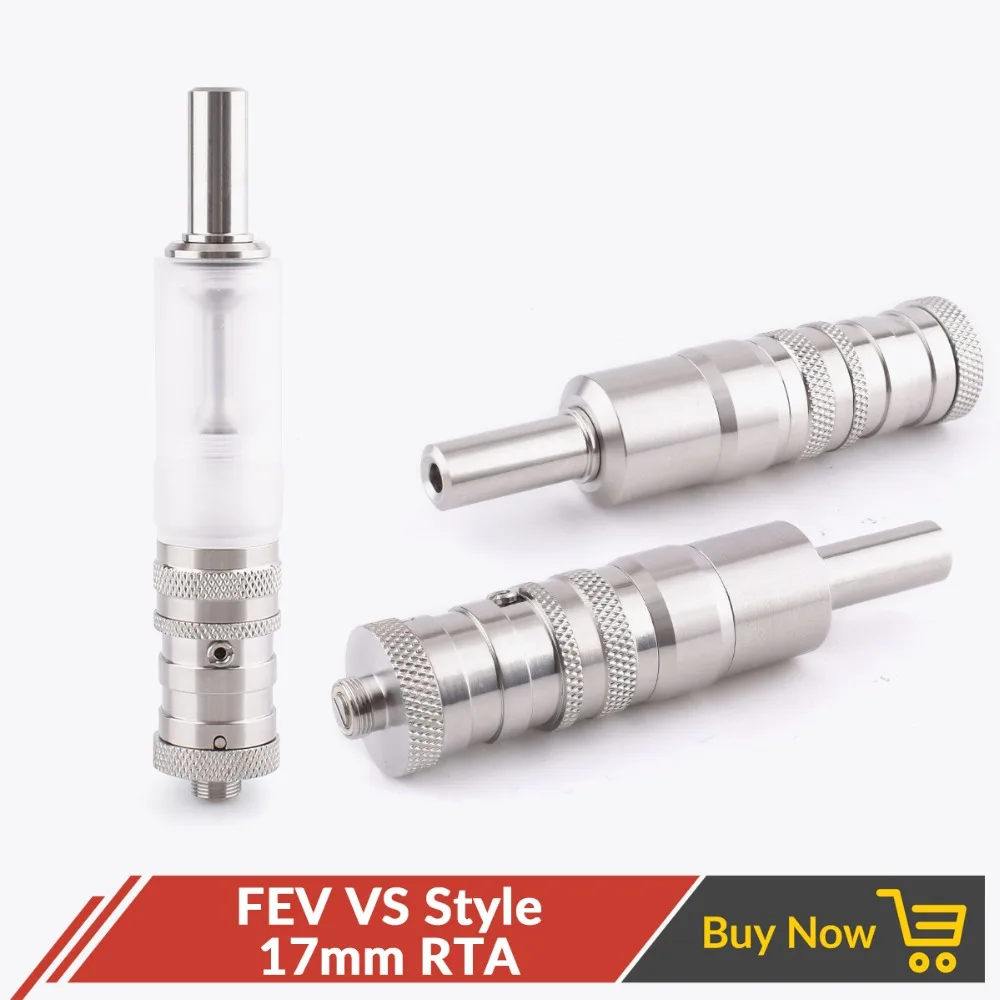 Испаритель Volcanee Shenray FEV VS Style RTA перестроенный бак 17 мм 316 SS для резьбы 510 боксмод