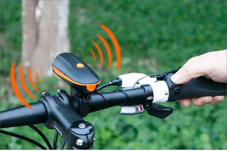 Clearance Bicycle Headlight + Horn USB Charge Bike Front Handlebar LED Lamp Lantern Electronic Bell Siren Alert Trumpet Audio Warning 20 Clearance Bicycle Headlight + Horn USB Charge Bike Front Handlebar LED Lamp Lantern Electronic Bell Siren Alert Trumpet Audio Warning 20