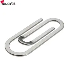 Зажим для денег из нержавеющей стали, металлический многофункциональный мужской держатель для бумаги, папка для кредитных карт, портфель, держатель для денег, Серебристый Зажим