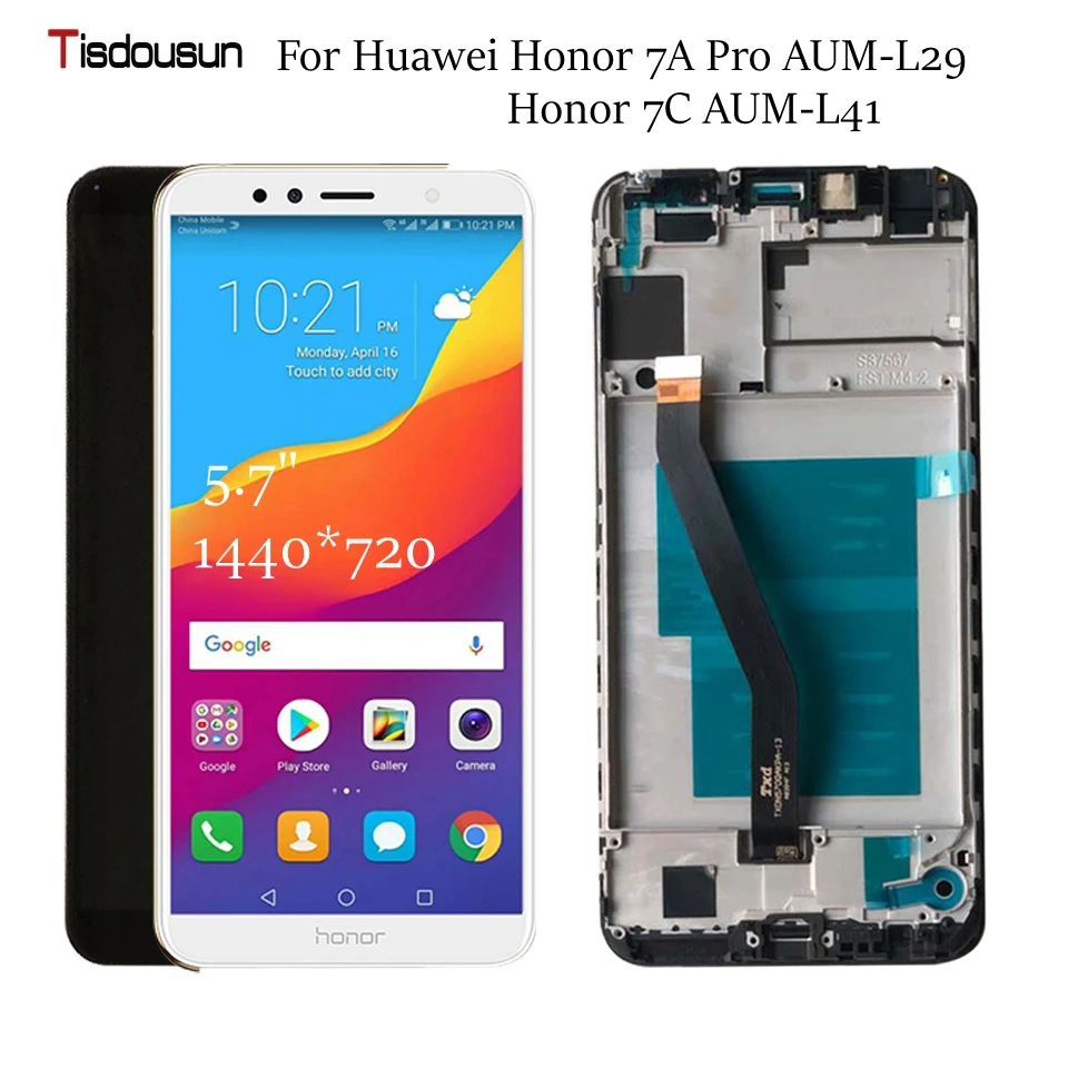 

5.7" For Huawei Honor 7A Pro AUM-L29 LCD +Touch Screen with frame for For Huawei For Honor 7C AUM-L41 Screen replacement