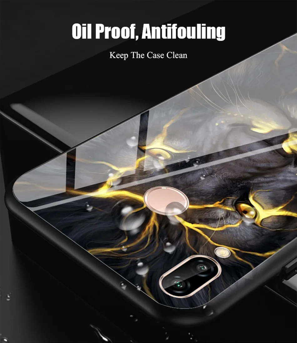 Tempered Glass Case For Huawei P20 Lite Pro Luxury Animal Pattern P Smart Coque Honor 9 Lite Case For Huawei Mate 10 Lite Cover (4)