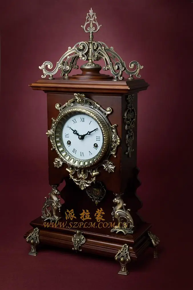 European antique mechanical clock chime clocks living room table CL1816