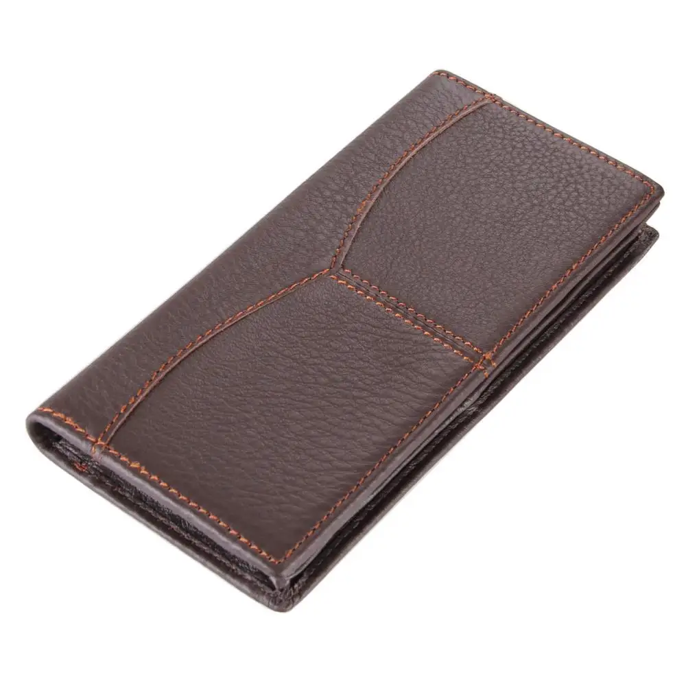 New High Quality Men Wallet Genuine Leather Fashion Design Large