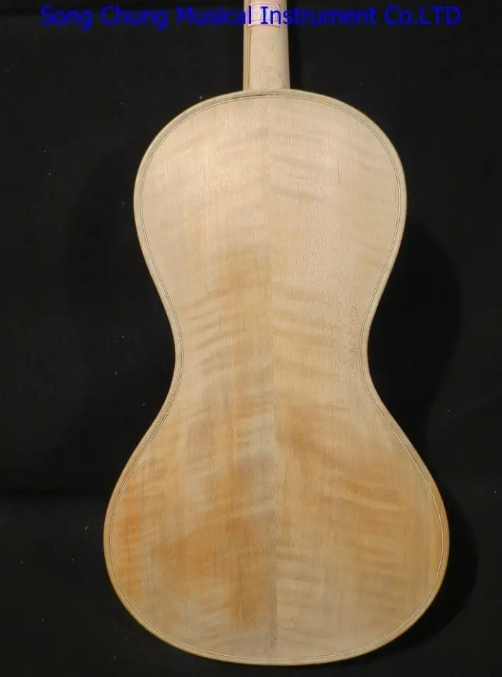 hand made Baroque style unfinished 4/4 violin white violin #7721