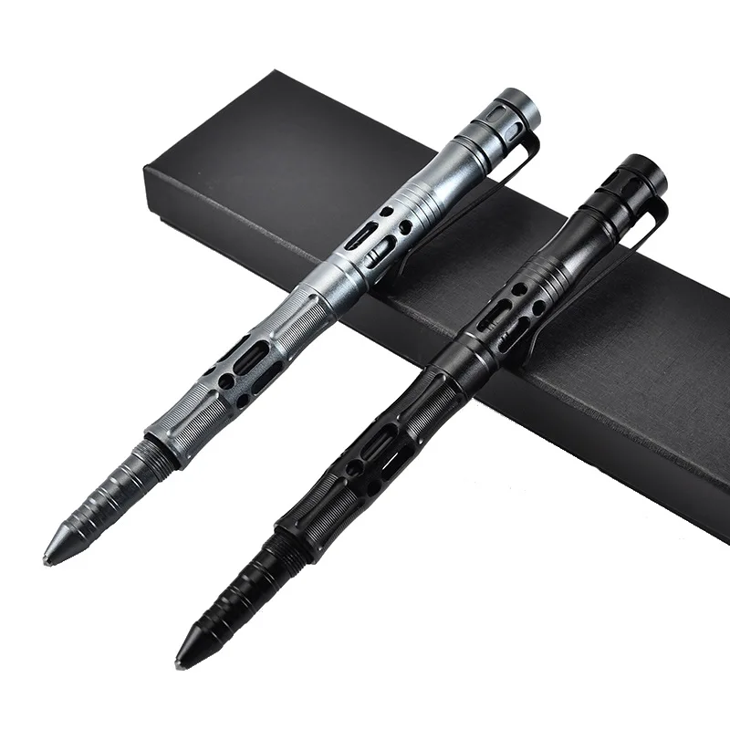 New Tactical Pen With Emergency Flashlight Glass Breaker Self Defense Supplies Outdoor Survival