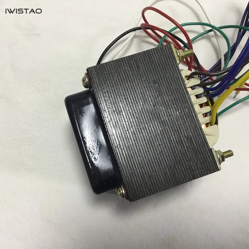 IWISTAO Мощность трансформатор EI для трубки FM радио WVTR-FM09 Выход 230V-0-230V 6,3 v 11V Вход AC110/220/240 Hi-Fi аудио "сделай сам"