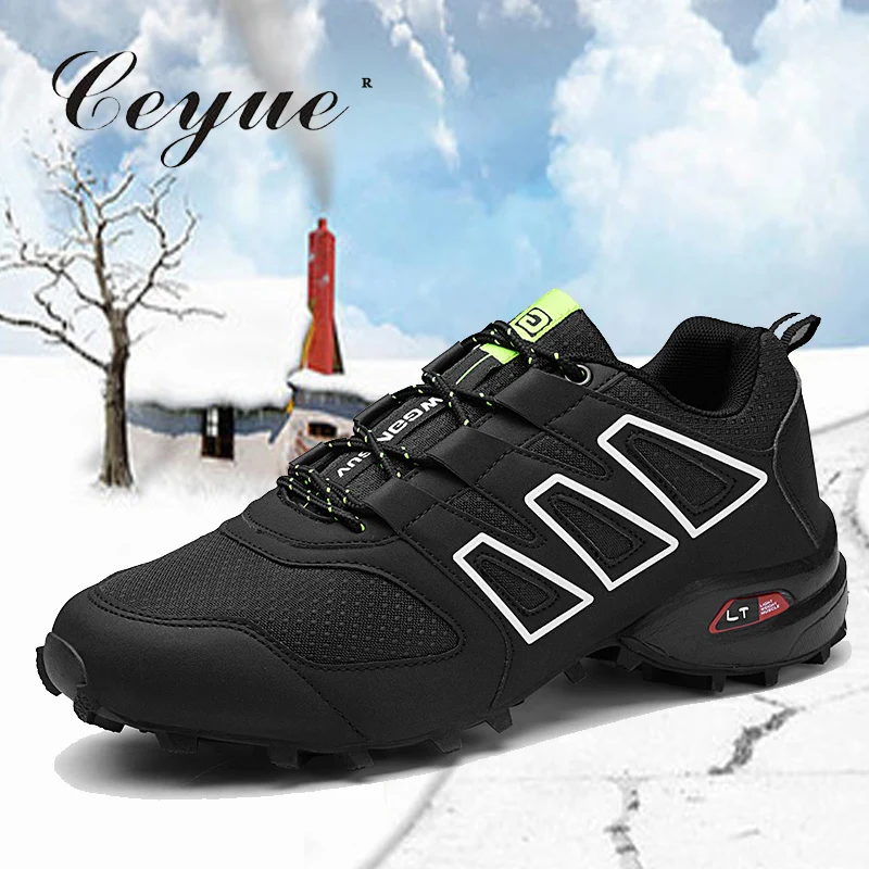 

Ceyue 2019 Men Hiking Shoes Mesh Climbing Shoes Outdoor Sports Shoes Men Climbing Outventure Sapatos Masculino Big Size 39-46