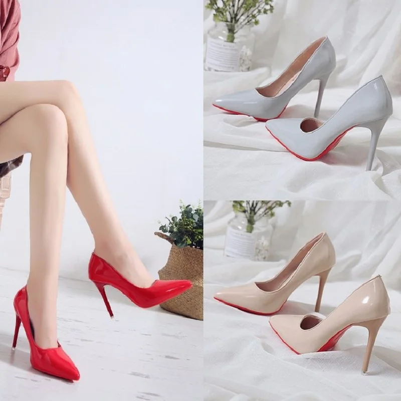 Обувь на высоком каблуке для кровати; обувь на высоком каблуке; пикантная обувь красного цвета с альтернативной страстью