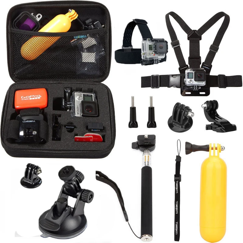 gopro SJcam accessories set bag 11 in 1 kit for go pro hero 6 5 4 3+/3 gopro SJ4000 SJ9000 for