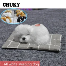 CHUKY автомобильный Стайлинг плюшевые моделирования спальный собака автомобиля украшения для Toyota Corolla Avensis Rav4 c-hr Volkswagen VW Passat B6 B5