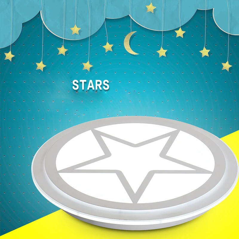 

A children's room ceiling lamps boy room lamp warm personality stars LED eye bedroom lamps