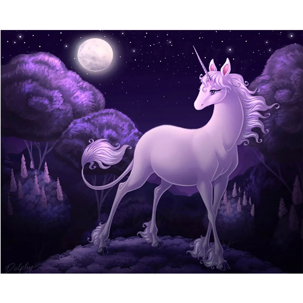 DIY 5D Diamond Mosaic Cross Stitch Diamond Painting Unicorn Set