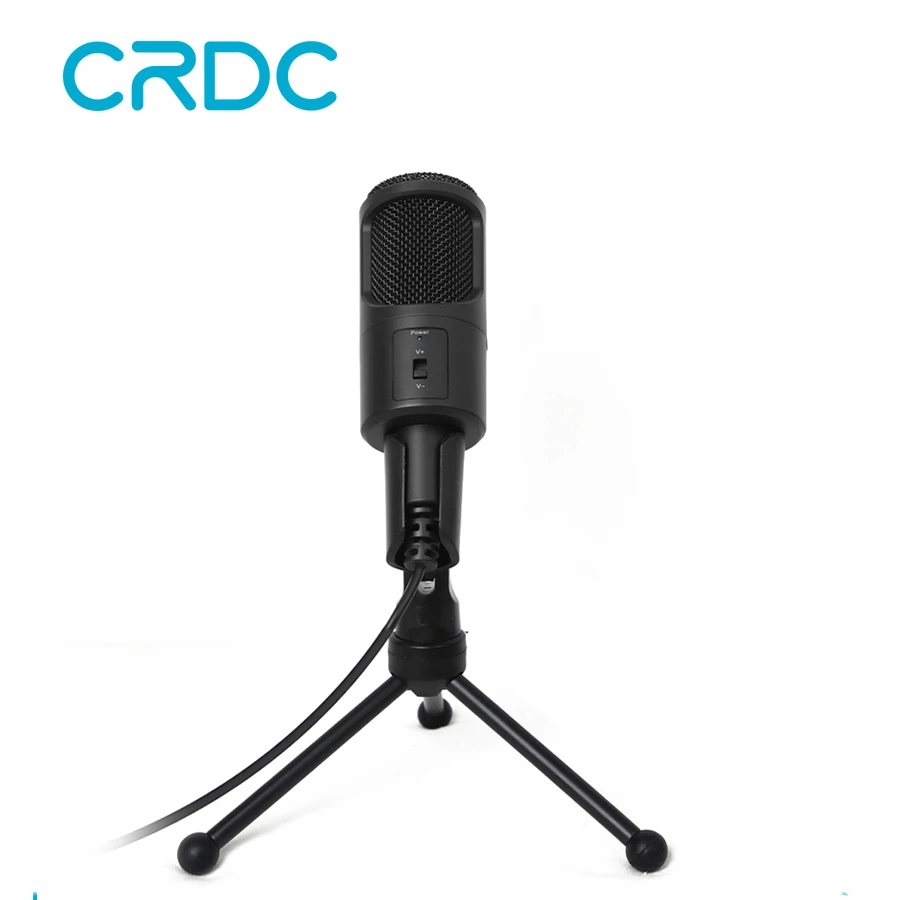 

CRDC Professional Condenser Microphone Wired Computer USB Microphones Audio Studio For recording PC Chatting Singing Karaoke KTV