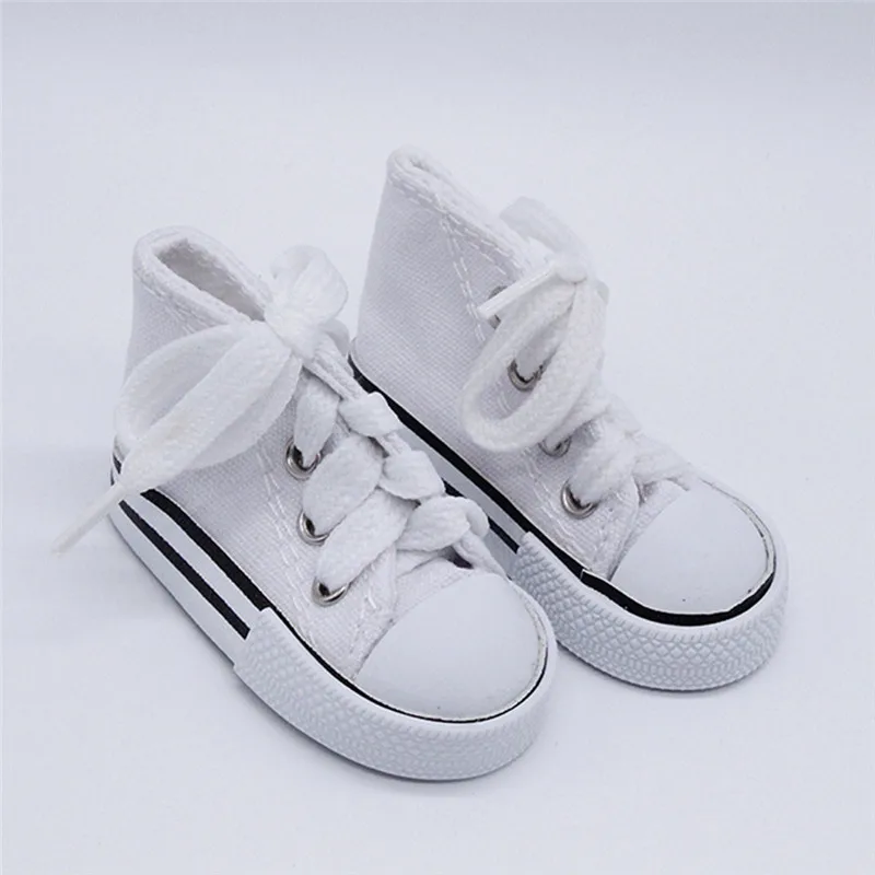 1/3 Doll Shoes 7.5cm Canvas Shoes for BJD Doll Fashion Mini Shoes for Russian DIY Handmade Doll Accessories 8