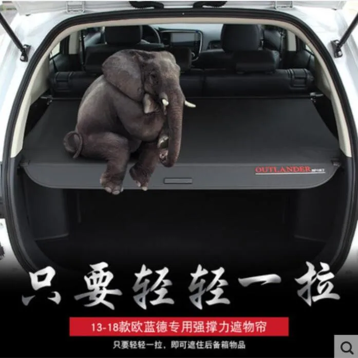 Для Mitsubishi Outlander 2013- специальный резервный ящик после телескопического занавеса покрытие Материал для палатки космические автомобильные аксессуары