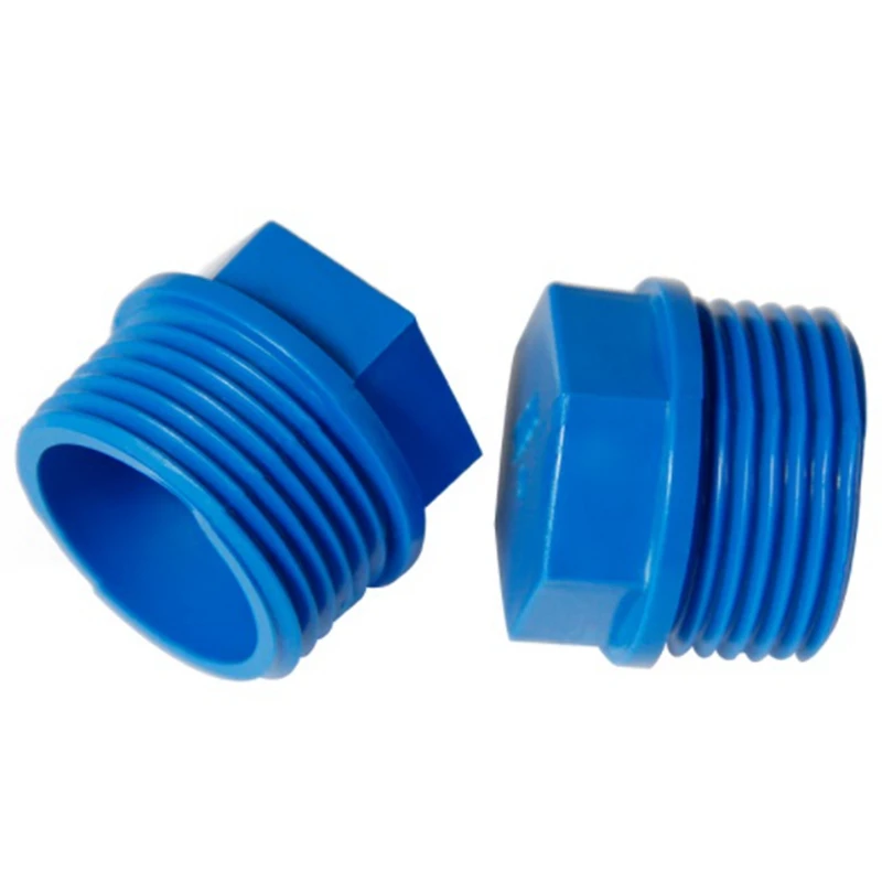 6pcs/lot 1/2" 3/4" 1 Inch Male Thread PVC Pipe Plug Micro Irrigation Fittings Water Pipe Connectors Tube End Caps Screw Plug