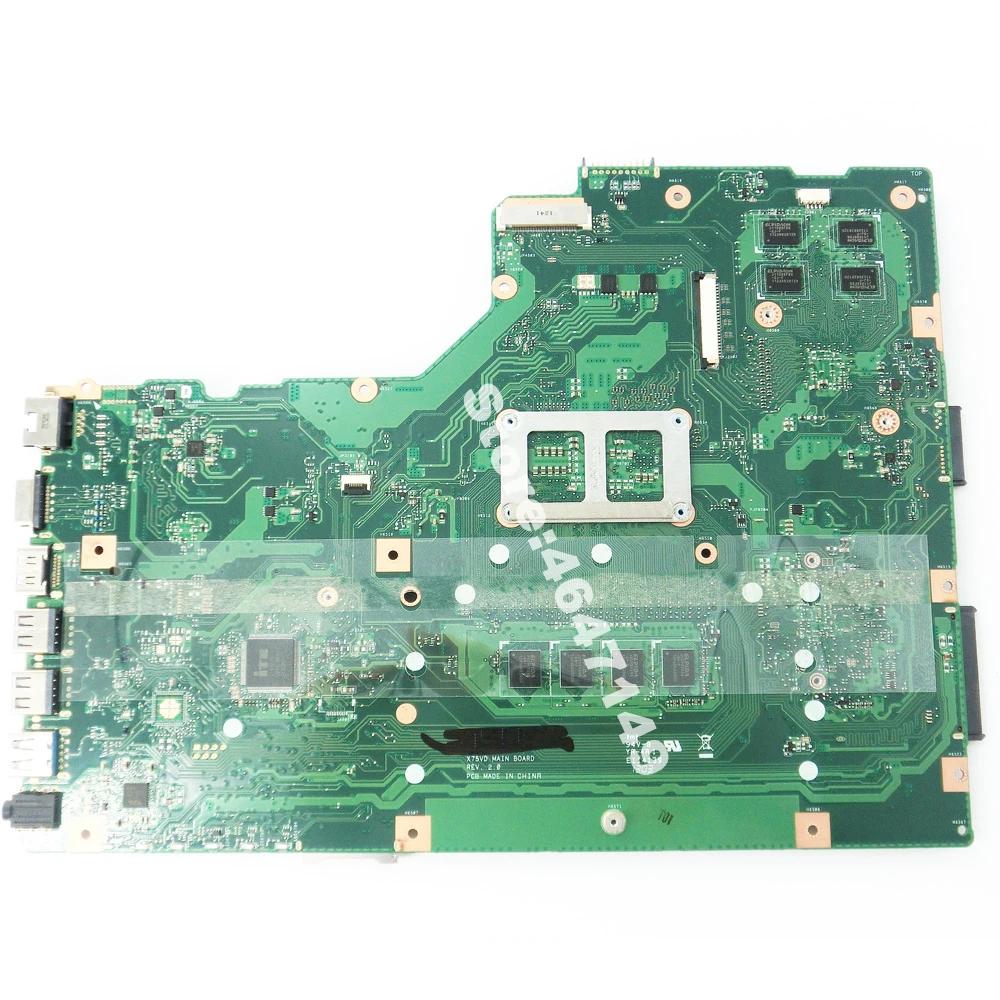  X75VD 4GB RAM GT610M 8pcs Video Memory Mainboard REV 2.0 For ASUS X75V X75VC X75VB R704V X75VD lapt