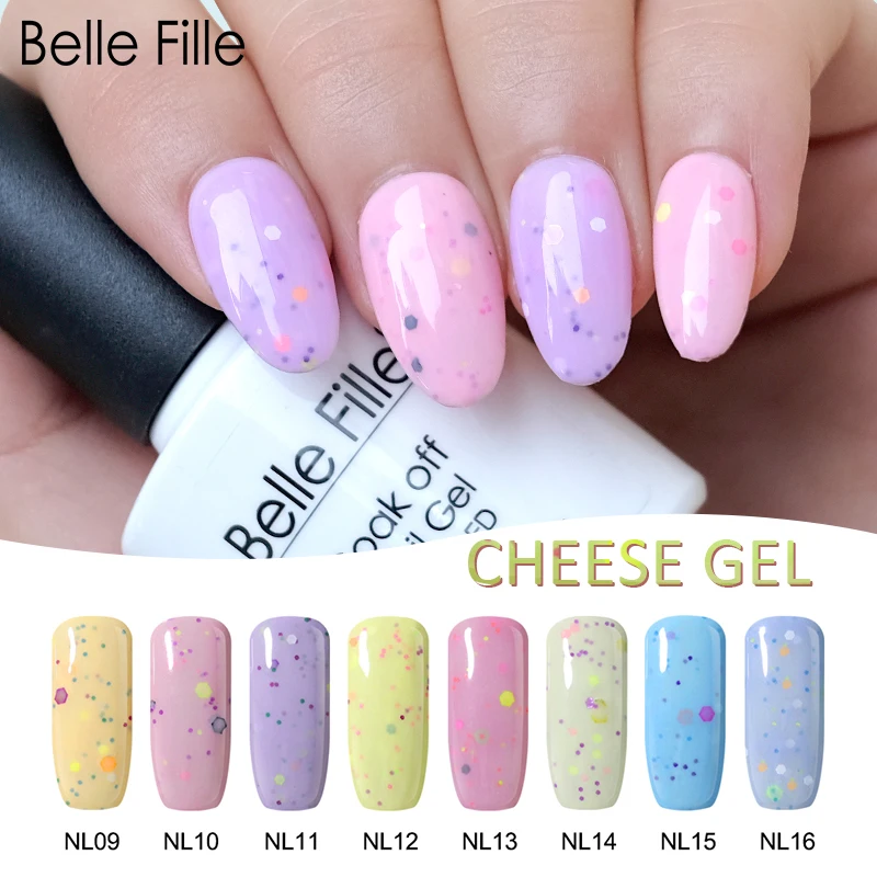 Belle Fille гель лак для ногтей сыр выдерживает с сладкий Цвет УФ Карамельный цвет