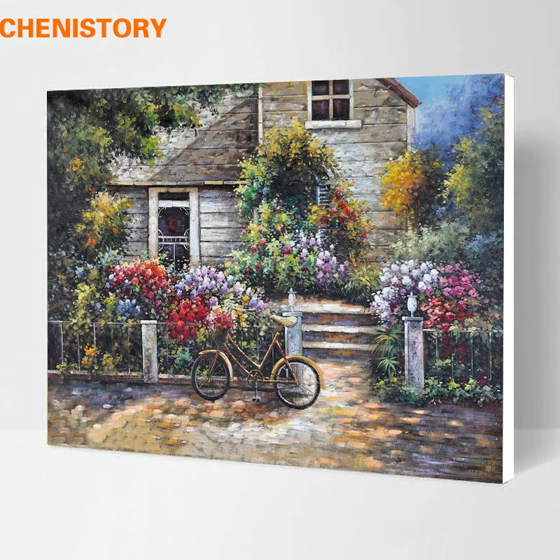 

Framed Landscape DIY Painting By Numbers Multi-Picture Combination Coloring Painting By Numbers For Living Room Wall Art Picture