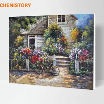 

Framed Landscape DIY Painting By Numbers Multi-Picture Combination Coloring Painting By Numbers For Living Room Wall Art Picture