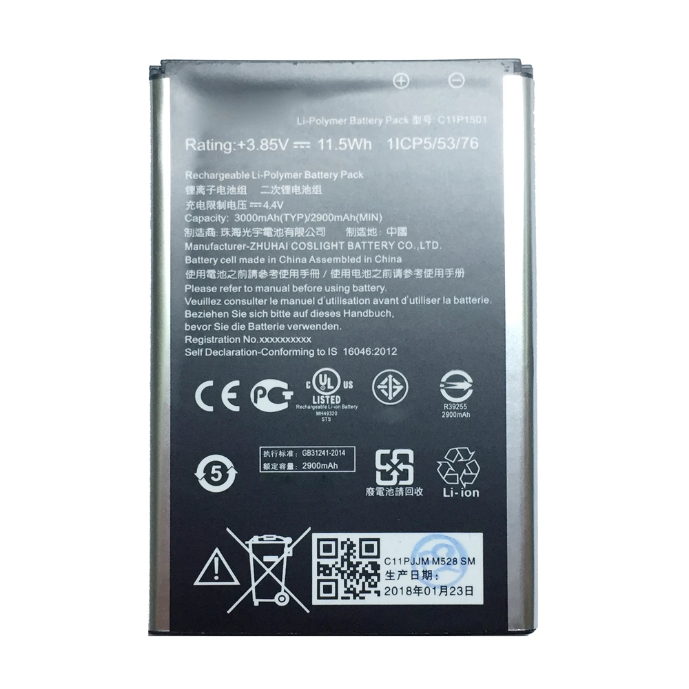 

YKaiserin Battery C11P1501 For ASUS ZenFone 2 Laser ZE601KL ZE550KL ZE551KL ZE600KL Z00LD 3000mAh Capacity Replacement Battery