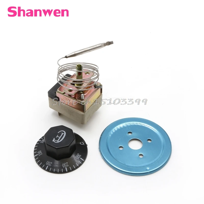 

Thermostat Temperature Controller NO NC For 50-300 Degree Electric Oven AC 250V 16A -B119