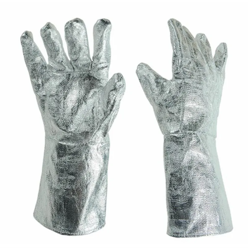 fingers heat insulation gloves high temperature Aluminum foil 300