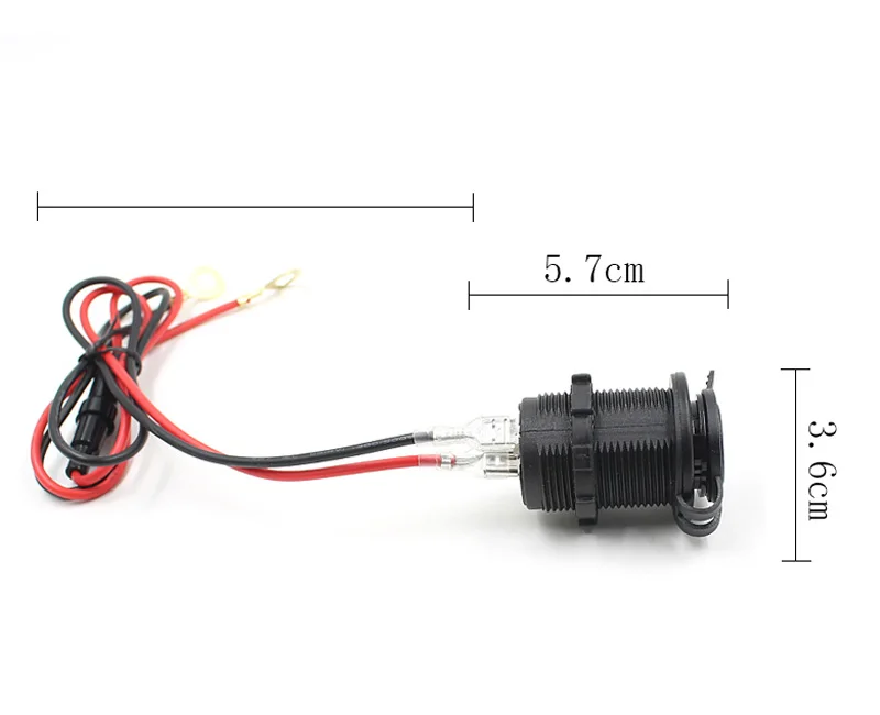 

2019 USB Charger Cover for Motorcycle Auto Truck ATV Boat LED Car 4.2A Dual USB Socket 12-24V auto usb Charger Power Adapter CA