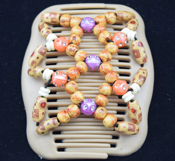 

(40pcs/lot)Africa butterfly hair wooden double magic comb for woman free shipping