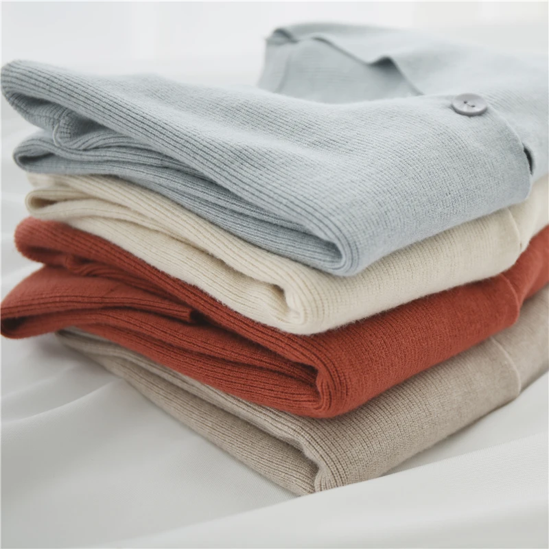

Elegant Knitted Cardigans Women New 2019 Autumn Casual Long Sleeve Tops V Neck Solid Women Coat Soft Manteau Femme Hiver