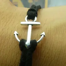 60 шт 19*15 мм Античные Серебряные винтажные якоря соединители фурнитура для украшений подходят браслеты