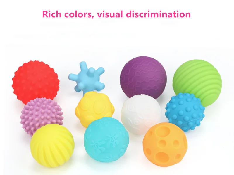 6 11pcs Textured Multi Ball Baby Set develop tactile senses Toy Baby Touch  Hand Teether Ball Training Massage Soft stress Balls|soft ball|balls  childsoft ball toy - AliExpress