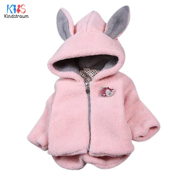 

Kindstraum 2018 New Spring & Autumn Kids Cotton Coats Children Rabbit Ears Hooded Wear Casual Sherpa Jacket for Girls,RC844