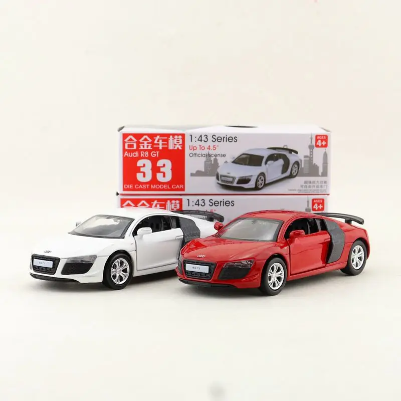 1:43 весы/литая под давлением игрушка модель/Audi R8 GT Spyder/Супер спортивный гоночный