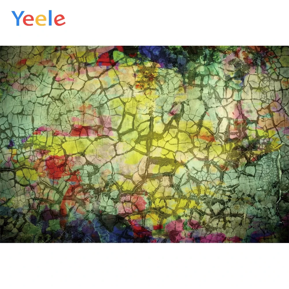 

Yeele Grunge Retro Crack Decoration Wall Baby Personalized Party Photographic Backdrops Photography Backgrounds For Photo Studio