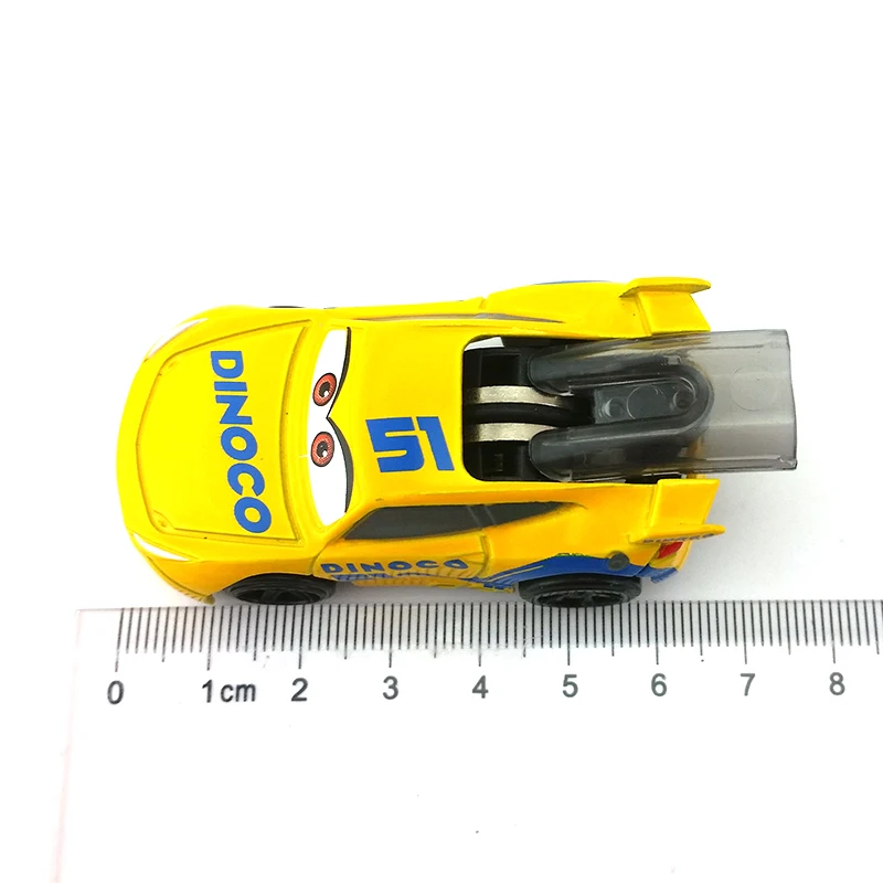 Disney Pixar Cars 3 Dinoco Cruz Ramirez свисток с красочной лентой металлический литой под