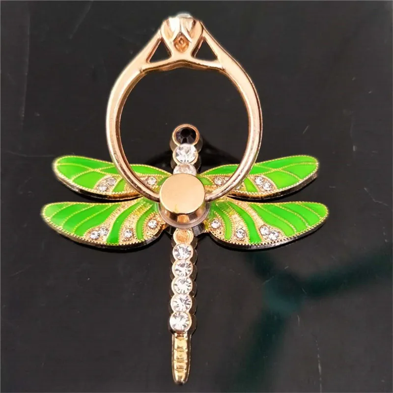 Dragonfly Mobile Phone stand holder metal For iPhone Xiaomi Samsung all Phone Finger Ring Mobile Smartphone Phone Holder Stand