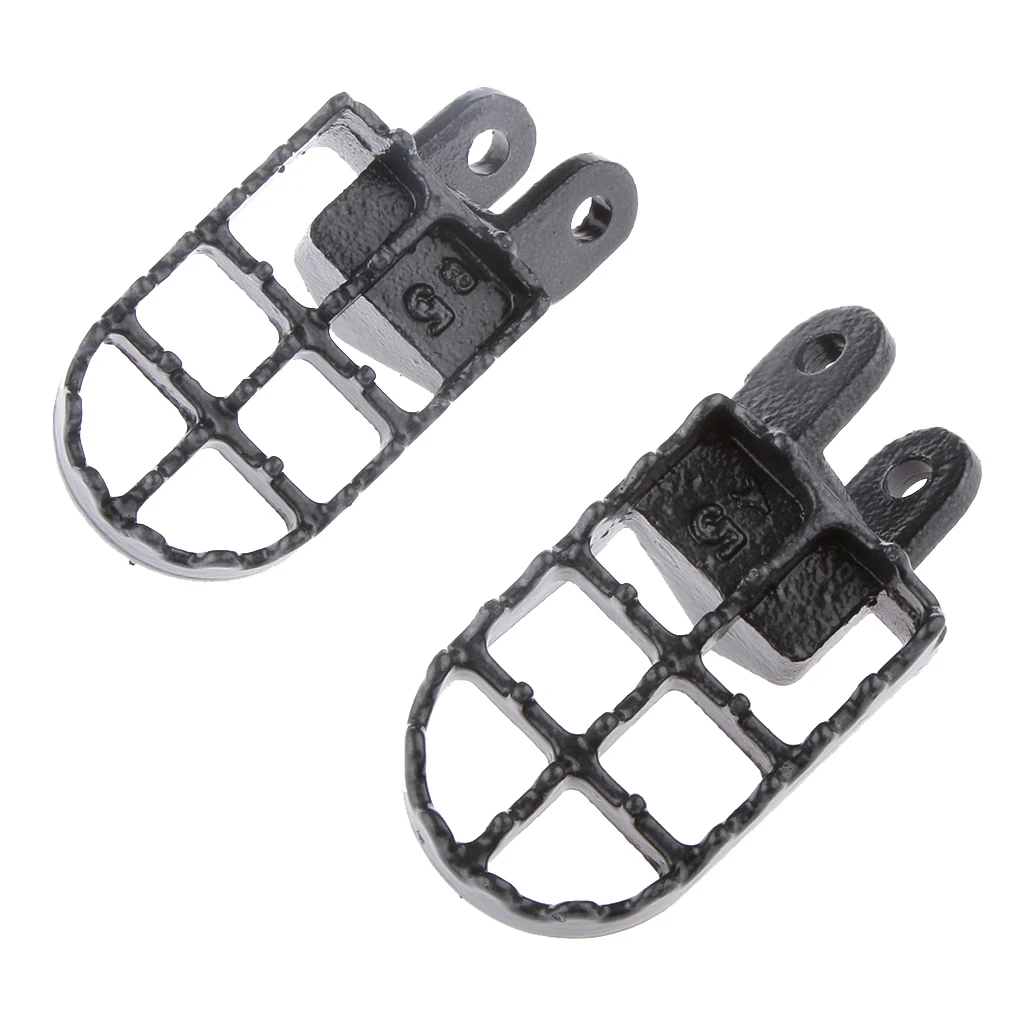 1 Pair Black Motocross Dirt Bike Racing Foot Pegs MX Racing Style Motorcycle Dirt Bike Wide Fat Foot Pegs Rest For Honda Etc
