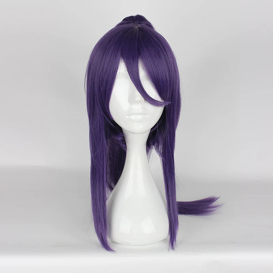 

Ensemble Stars Souma Kanzaki Cosplay Wig Medium Long Synthetic Hair Wig Anime Wig Unisex Party Wig Purple Claw Clip Ponytail